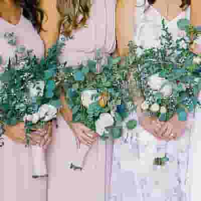 Elegant Vineyard Wedding Bridesmaid Bouquet